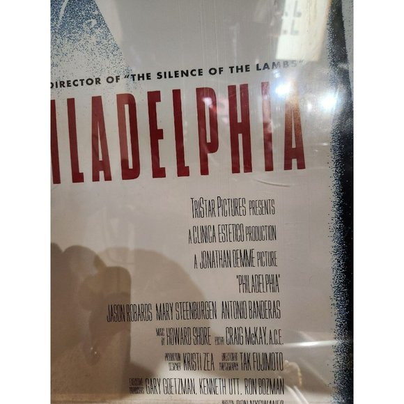 Philadelphia (1993) Tom Hanks and Denzel Washington Video Store Movie Poster - Picture 4 of 6